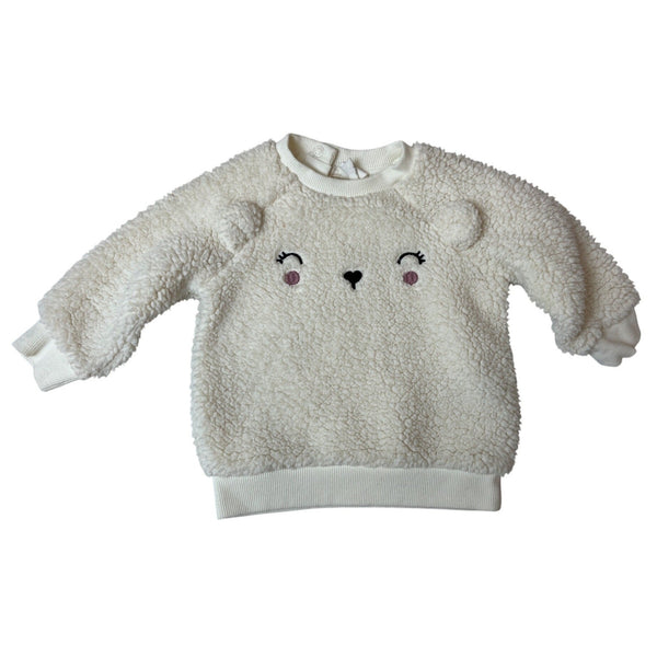H&M Baby Bear Fleece Sweatshirt & Pants Set Size 6M