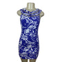 Lilly Pulitzer Purple & White Sleeveless Chain Detail Bodycon Dress Size 0