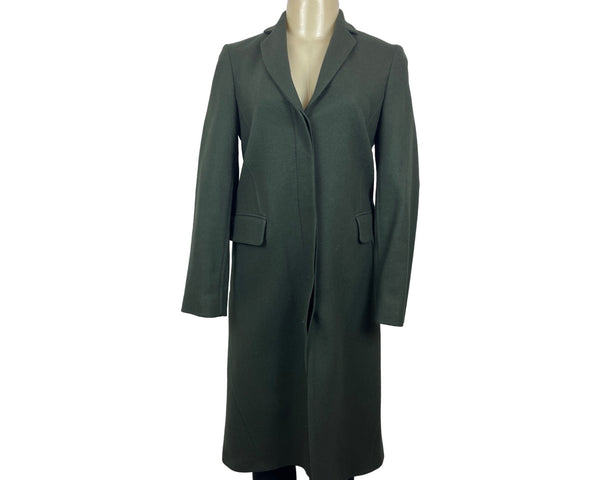 Banana Republic Women's Green Vented Coat with Satin Interior Size XS - NWT
