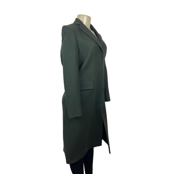 Banana Republic Women's Green Vented Coat with Satin Interior Size XS - NWT