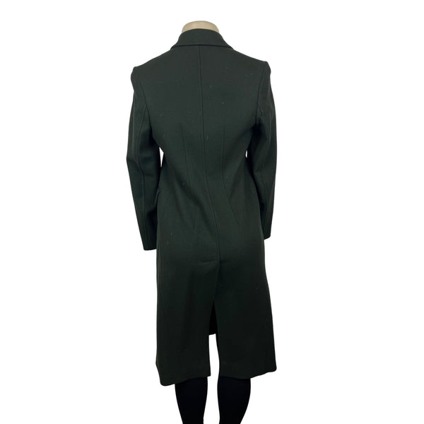 Banana Republic Women's Green Vented Coat with Satin Interior Size XS - NWT