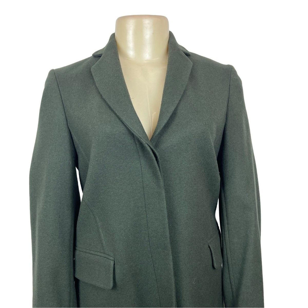 Banana Republic Women's Green Vented Coat with Satin Interior Size XS - NWT