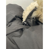 Lauren Ralph Lauren Black Puffer Coat W/Faux Fur Hood Womens Size XL