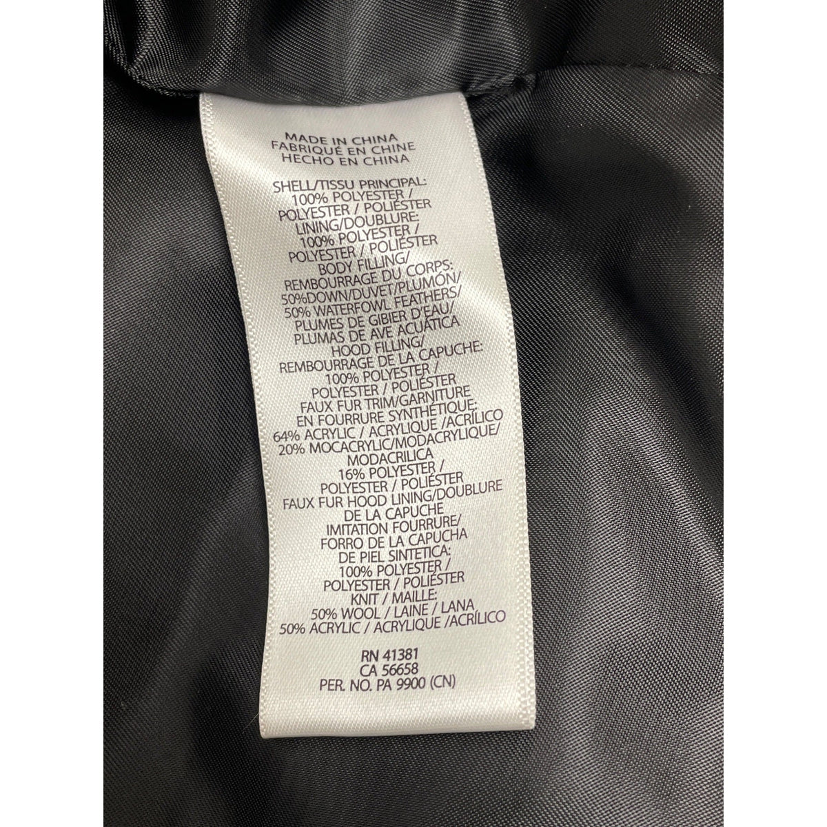 Lauren Ralph Lauren Black Puffer Coat W/Faux Fur Hood Womens Size XL