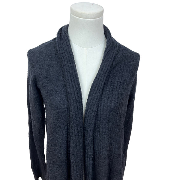 Barefoot Dreams Women’s CozyChic Lite Black Petite Cardigan Sweater Sz SP - New
