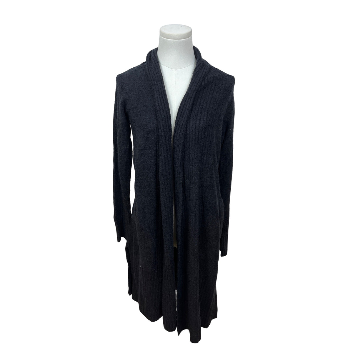 Barefoot Dreams Women’s CozyChic Lite Black Petite Cardigan Sweater Sz SP - New