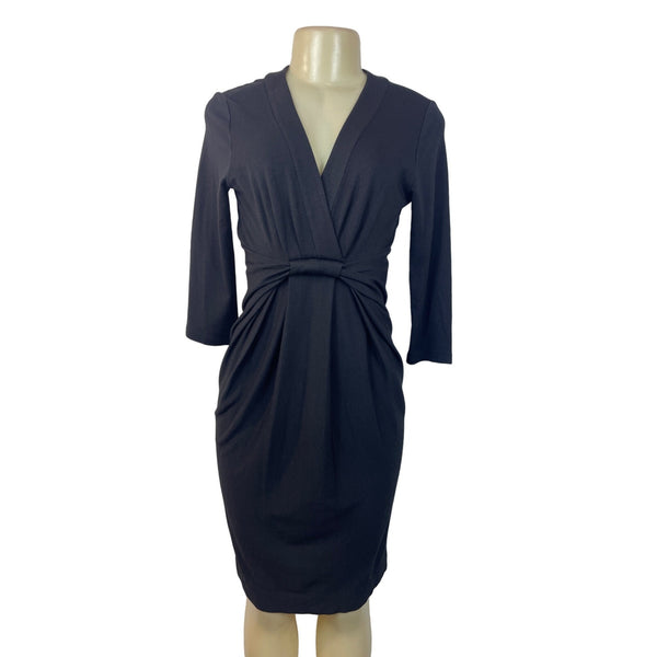 Bcbg Maxazria Women's Black Wrap Dress Sz M