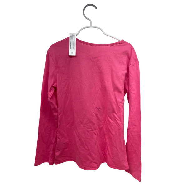 365 Kids Girls Pink Long Sleeve Graphic T-Shirt Unicorn & Stars Print Size 8