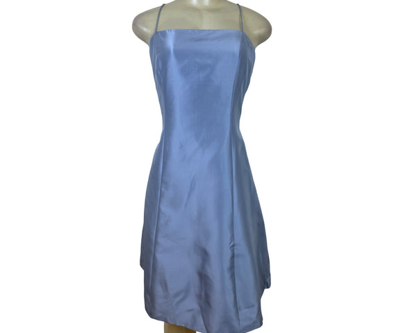 Ann Taylor Spaghetti Straps Blue A-Line Cocktail Dress Sleeveless Sz 8 - New