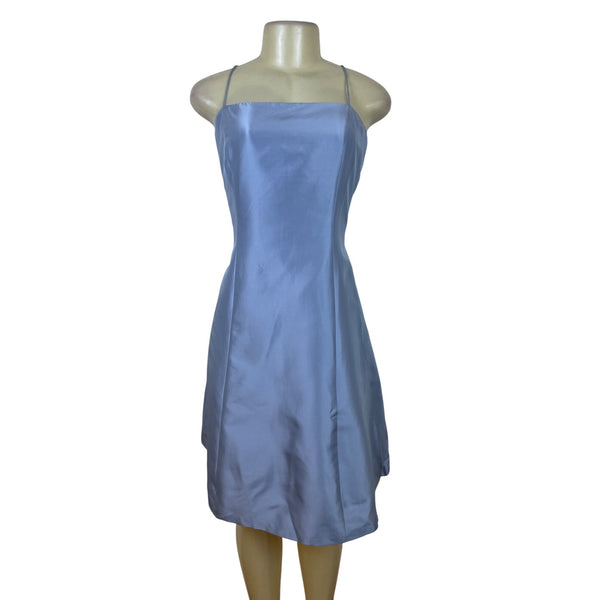 Ann Taylor Spaghetti Straps Blue A-Line Cocktail Dress Sleeveless Sz 8 - New