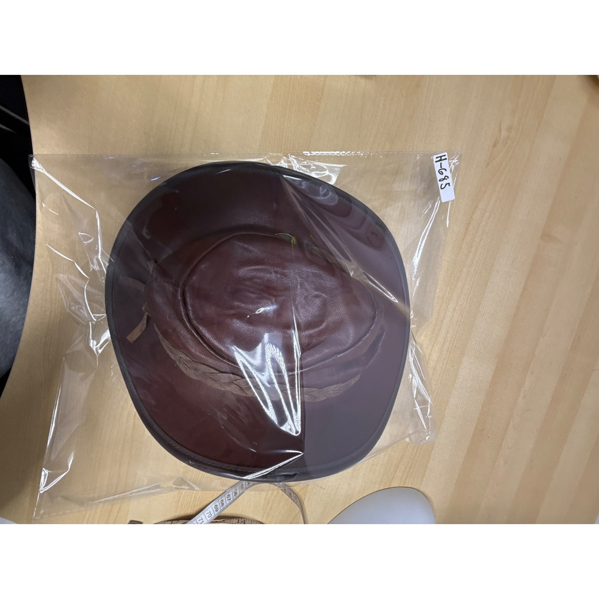 Vintage 1019 Barmah Men Brown Kangaroo Leather Waterproof Sundowner Hat Size M