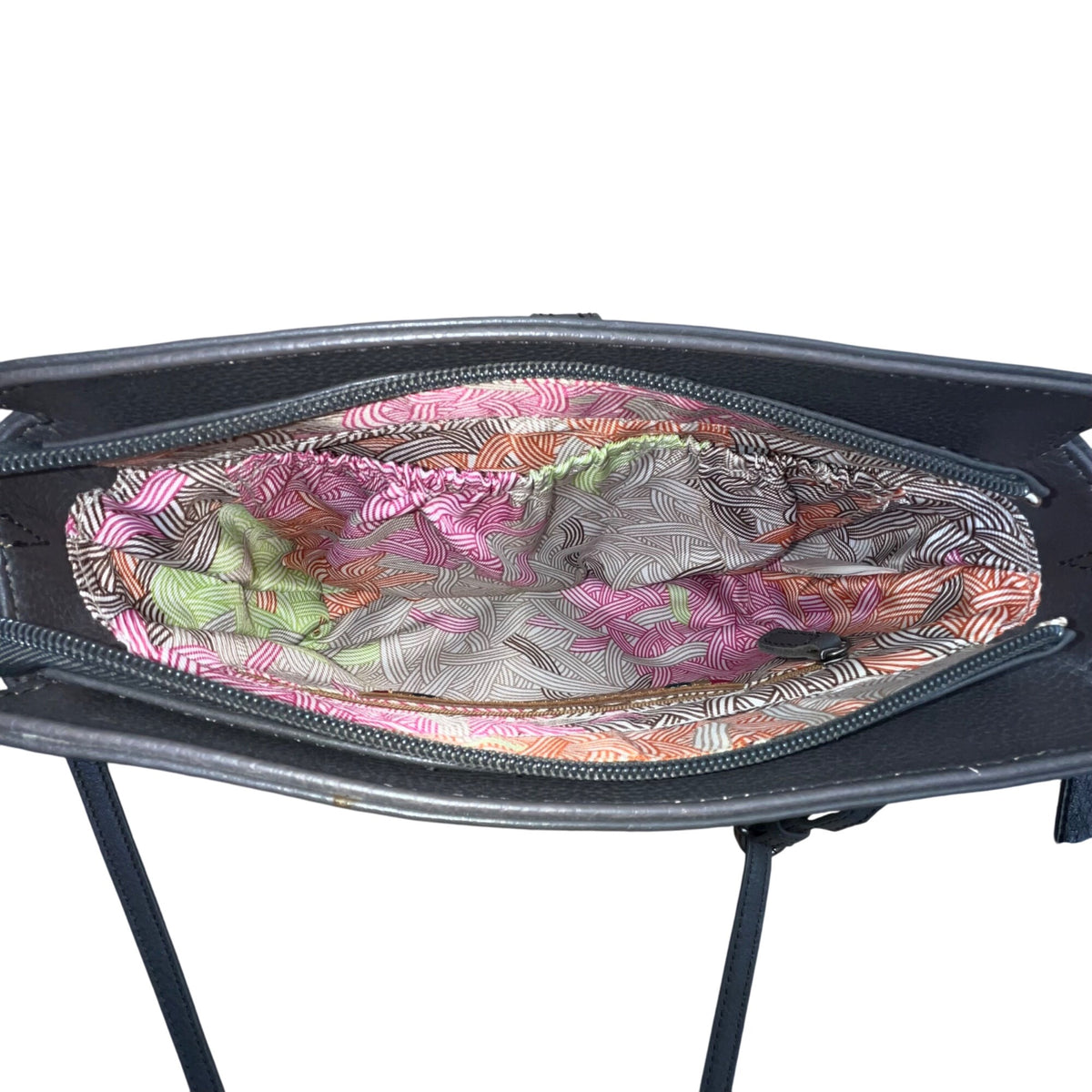 The Sak Women’s Grey & Black Leather With Power Bank & Wallet Set Crossbody Bag