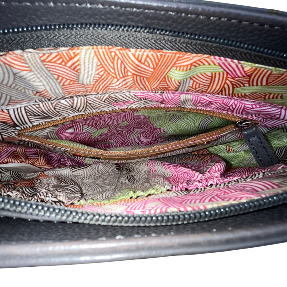 The Sak Women’s Grey & Black Leather With Power Bank & Wallet Set Crossbody Bag