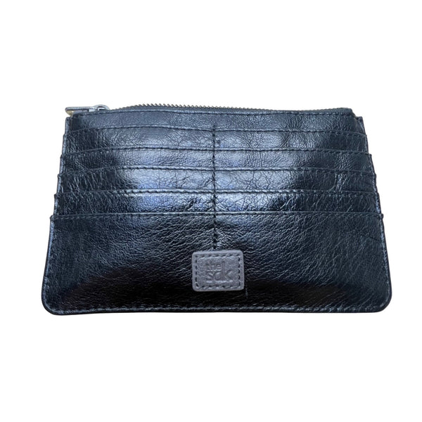 The Sak Women’s Grey & Black Leather With Power Bank & Wallet Set Crossbody Bag