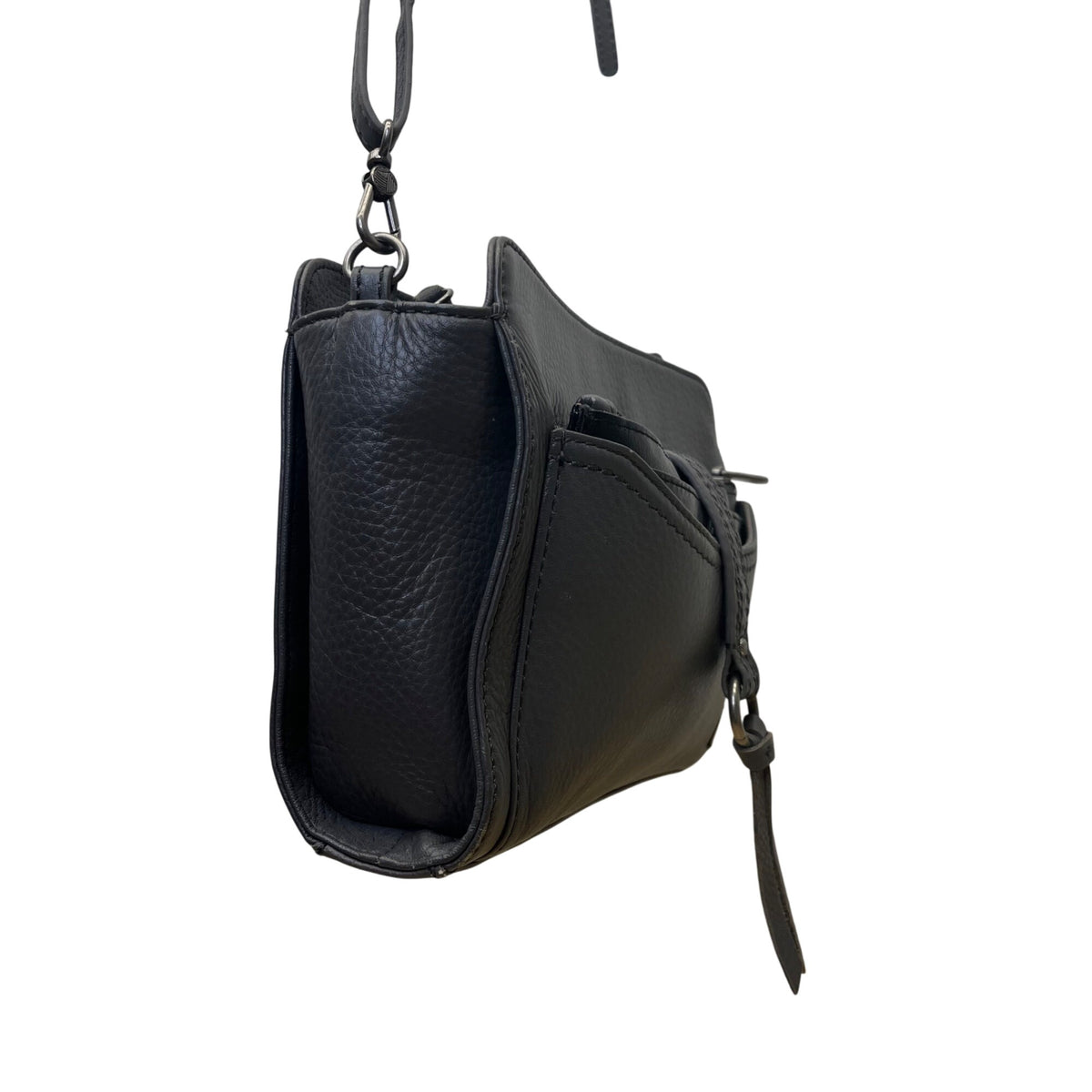 The Sak Women’s Grey & Black Leather With Power Bank & Wallet Set Crossbody Bag