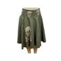 Free for Bumanity Olive Green Rhinestone Skull Embellished Skirt Size M- NEW