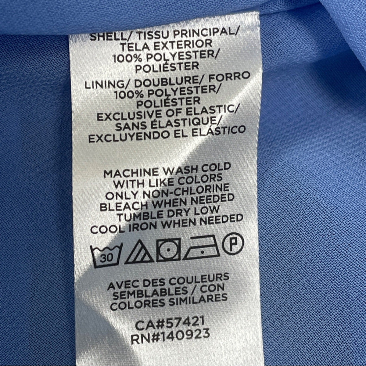 Loft Womens Blue Swiss Dot Textured Sleeveless Ruffled Blouse Sz SP - NEW