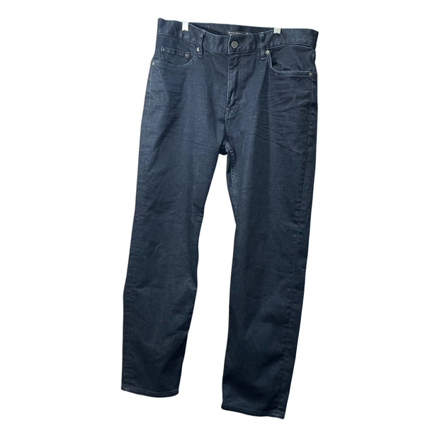 Banana Republic Mens Dark Wash Denim Athletic Tapered Jeans 32x30 Cotton Blend