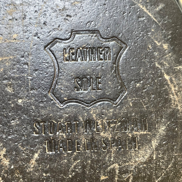 Stuart Weitzman Women’s Navy Crepe Lois Pointed Toe Heels With Bow Accent Sz 8M