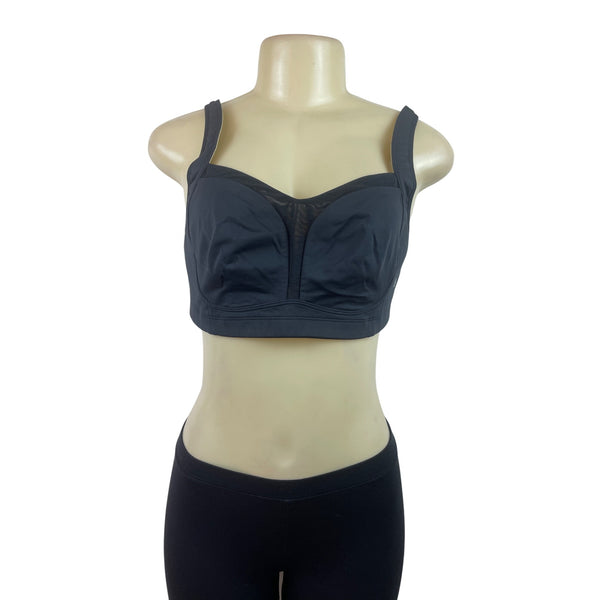 Lululemon Black Underwire Longline Bra With Adjustable Straps Szize 38C
