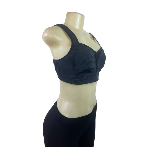 Lululemon Black Underwire Longline Bra With Adjustable Straps Szize 38C