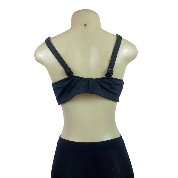 Lululemon Black Underwire Longline Bra With Adjustable Straps Szize 38C