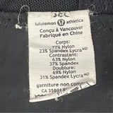 Lululemon Black Underwire Longline Bra With Adjustable Straps Szize 38C