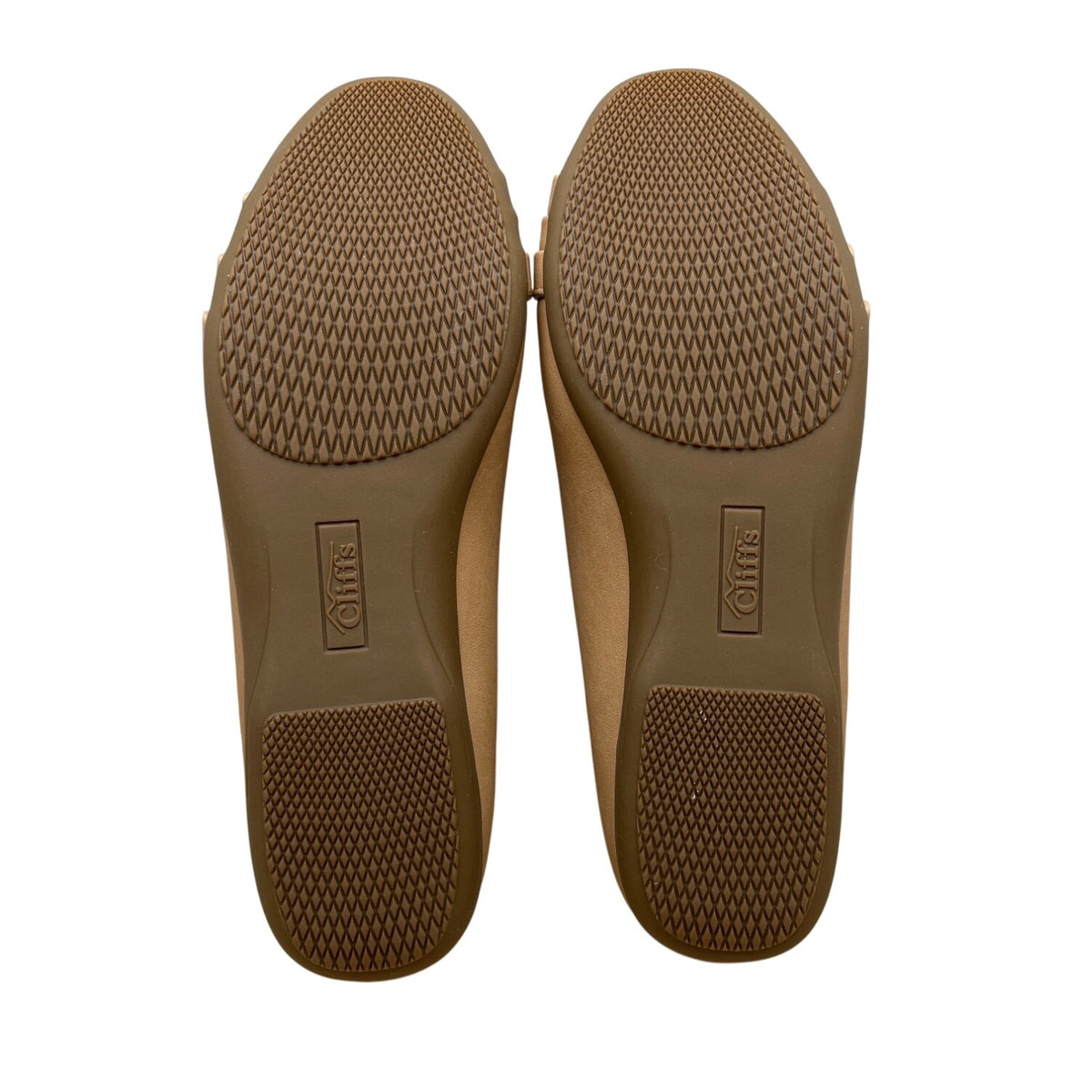 Cliffs By White Mountain Women’s Beige Clara  Pleated Toe Comfort Flats Sz 8.5W