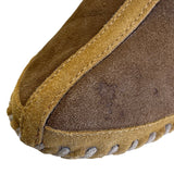 L.L. Bean Women’s Brown Cozy Shearling-Lined Suede Outdoor Slippers Size 9M