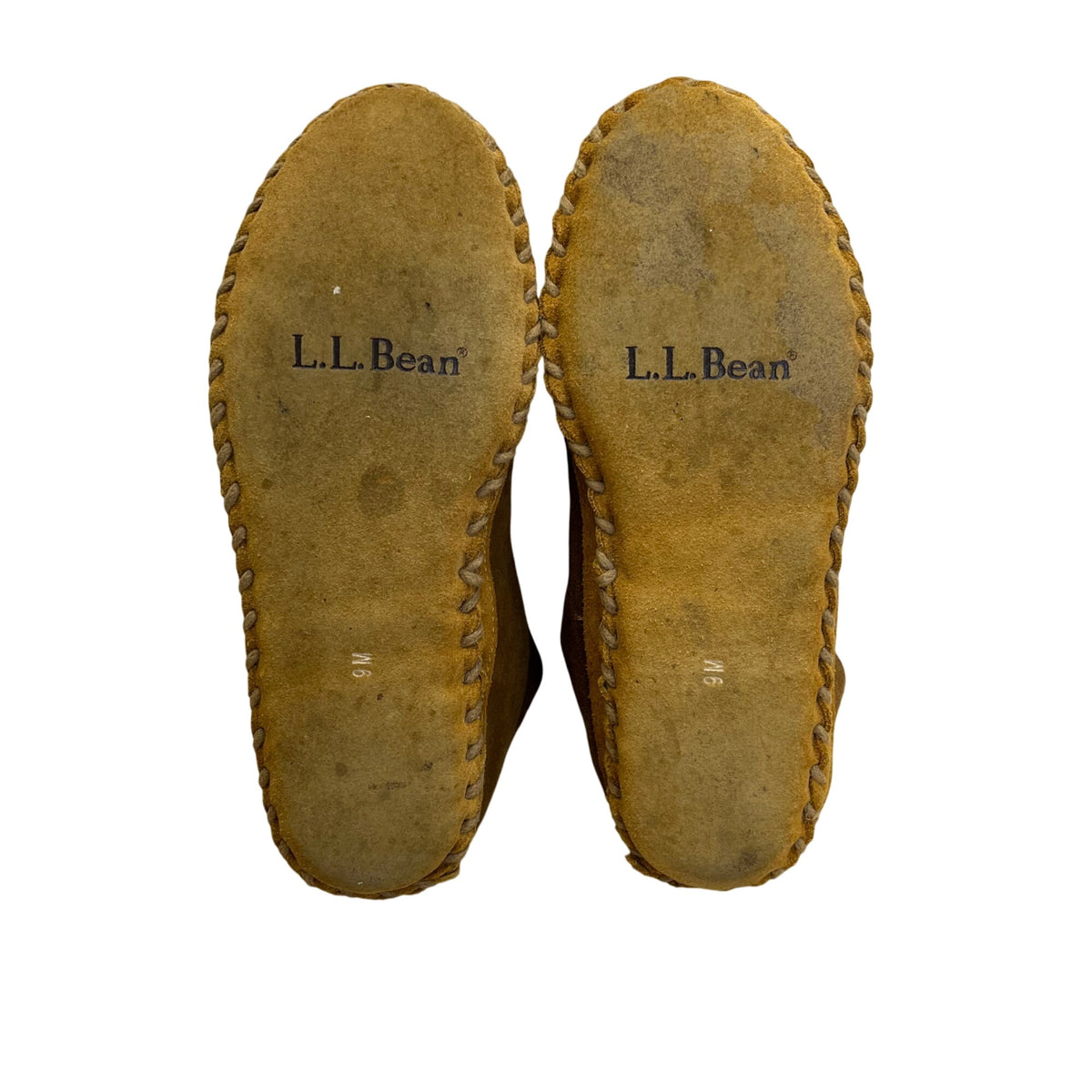 L.L. Bean Women’s Brown Cozy Shearling-Lined Suede Outdoor Slippers Size 9M