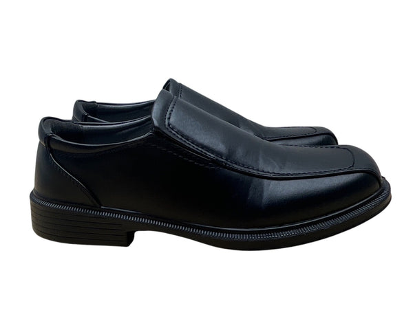 Sonoma Boys Black Faux Leather Slip-On Memory Foam Comfort Loafers Size 5