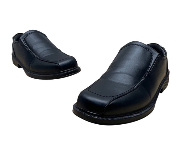 Sonoma Boys Black Faux Leather Slip-On Memory Foam Comfort Loafers Size 5