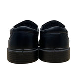 Sonoma Boys Black Faux Leather Slip-On Memory Foam Comfort Loafers Size 5