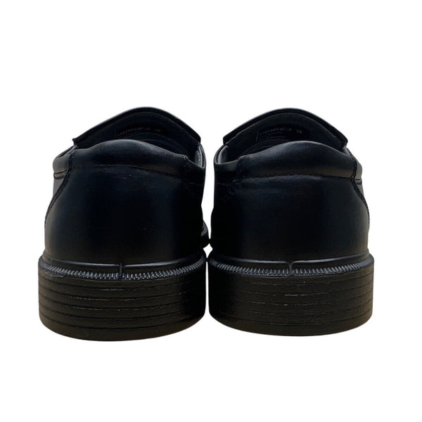 Sonoma Boys Black Faux Leather Slip-On Memory Foam Comfort Loafers Size 5