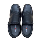 Sonoma Boys Black Faux Leather Slip-On Memory Foam Comfort Loafers Size 5