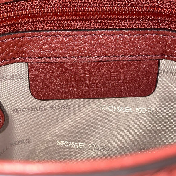 Michael Kors Women’s Rust Suede & Leather Saddle & Tassel Detail Crossbody Bag