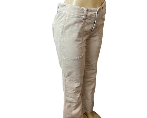 Patagonia Women's Beige High Waist Corduroy Capri Pants Sz 8