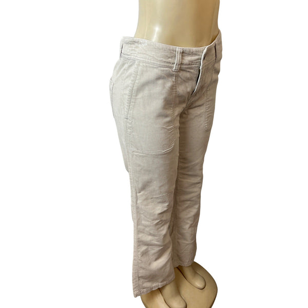 Patagonia Women's Beige High Waist Corduroy Capri Pants Sz 8