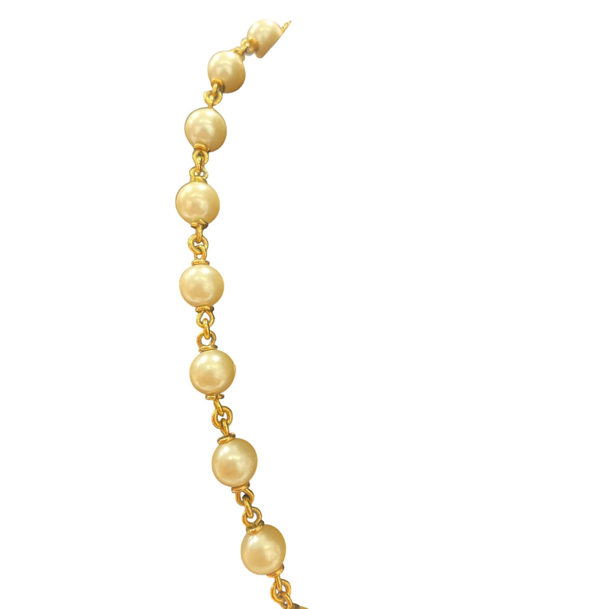 Napier Womens Gold Tone Faux Pearl Chain Necklace 18 Inches Elegant Jewelry Boxed Gift